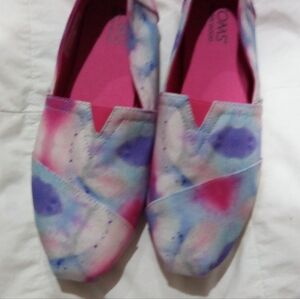 Toms Multicolor Tie-Dye Flats